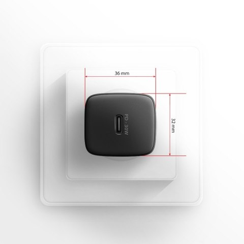 ACU-PD30 Ładowarka sieciowa PD 30W, 1x port USB-C, PD3.0/QC3.0/AFC/FCP/Apple Czarna ACU-PD30 Ładowarka sieciowa PD 30W, 1x port USB-C, PD3.0/QC3.0/AFC/FCP/Apple Czarna