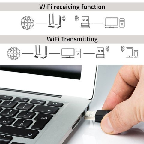 Adapter bezprzewodowy Ultra szybki mini WiFi Standard AC | BT 4.0USB | 600Mbps Adapter bezprzewodowy Ultra szybki mini WiFi Standard AC | BT 4.0USB | 600Mbps