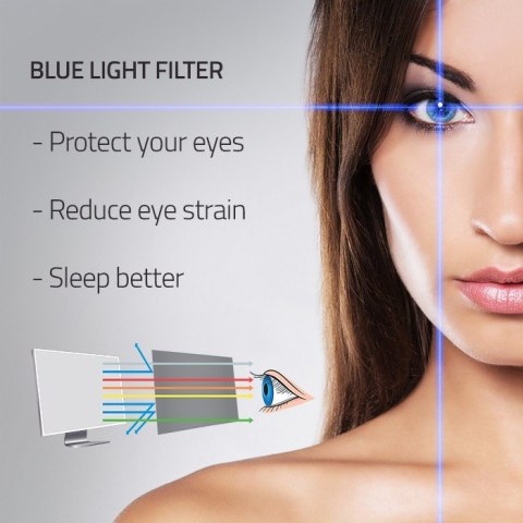 Filtr światła niebieskiego 21.5 cala | 16:9 | Ochrona wzroku | Anti Glare | Matowy | na monitor Filtr światła niebieskiego 21.5 cala | 16:9 | Ochrona wzroku | Anti Glare | Matowy | na monitor