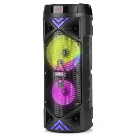 Głośnik FUNBOX KEG PRO MT3182 Karaoke/Bluetooth 5.0+EDR/FM/MP3?MicroSD/USB/Equalizer/AUX/Jack 6.3/Pilot/LED/RMS 50W/PMPO 1400W Głośnik FUNBOX KEG PRO MT3182 Karaoke/Bluetooth 5.0+EDR/FM/MP3?MicroSD/USB/Equalizer/AUX/Jack 6.3/Pilot/LED/RMS 50W/PMPO 1400W