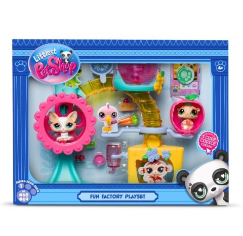 Littlest Pet Shop Zestaw Fabryka zabawy z 2 figurkami Littlest Pet Shop Zestaw Fabryka zabawy z 2 figurkami