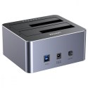 Stacja klonująca dyski 2,5/3,5 USB 5 Gbps; Y-3026GY01-EU
