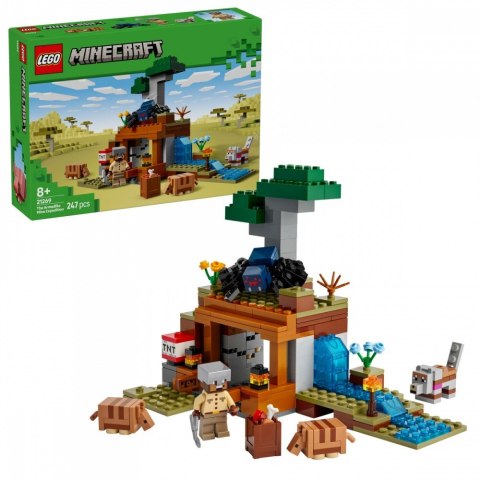 Klocki Minecraft 21269 Wyprawa do pancernikowej kopalni Klocki Minecraft 21269 Wyprawa do pancernikowej kopalni