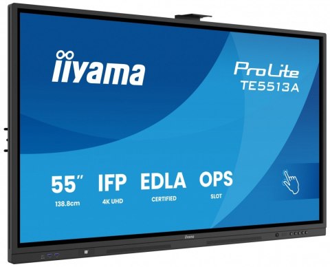 Monitor 55 cali TE5513A-B1AG INFRARED,40pkt,IPS,4K,7H,450cd/m2, WiFi,USB, ANDROID 14, Google EDLA,2x20W, UCHWYT CIENNY Monitor 55 cali TE5513A-B1AG INFRARED,40pkt,IPS,4K,7H,450cd/m2, WiFi,USB, ANDROID 14, Google EDLA,2x20W, UCHWYT CIENNY