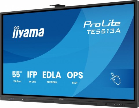 Monitor 55 cali TE5513A-B1AG INFRARED,40pkt,IPS,4K,7H,450cd/m2, WiFi,USB, ANDROID 14, Google EDLA,2x20W, UCHWYT CIENNY Monitor 55 cali TE5513A-B1AG INFRARED,40pkt,IPS,4K,7H,450cd/m2, WiFi,USB, ANDROID 14, Google EDLA,2x20W, UCHWYT CIENNY