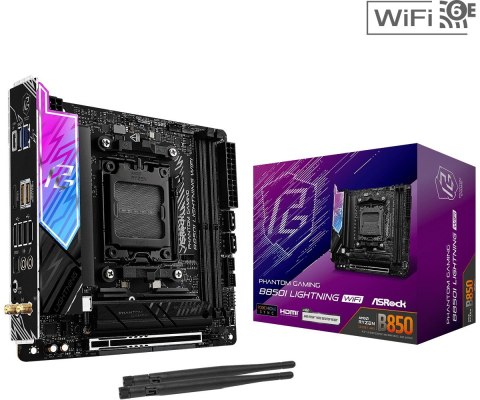 Płyta główna B850I LIGHTNING WIFI AM5 2DDR5 ITX Płyta główna B850I LIGHTNING WIFI AM5 2DDR5 ITX