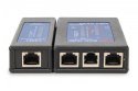 Tester kabli sieciowych i komunikacyjnych LED, kat.5e-kat.6A, (RJ45, RJ12, RJ11), Auto-Scan z PoE
