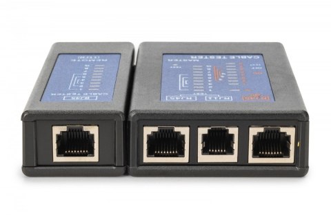 Tester kabli sieciowych i komunikacyjnych LED, kat.5e-kat.6A, (RJ45, RJ12, RJ11), Auto-Scan z PoE Tester kabli sieciowych i komunikacyjnych LED, kat.5e-kat.6A, (RJ45, RJ12, RJ11), Auto-Scan z PoE