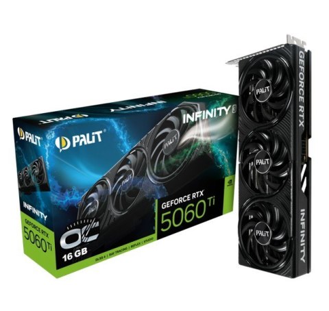 Karta graficzna RTX 5060 TI INFINITY 3 OC 16GB GDDR7 128bit 3DP/HDMI Karta graficzna RTX 5060 TI INFINITY 3 OC 16GB GDDR7 128bit 3DP/HDMI