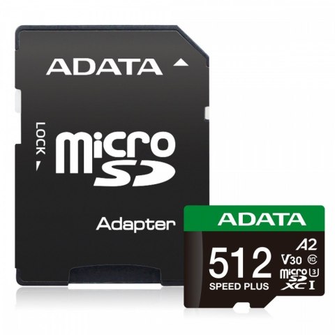 Karta microSD Speed Plus 512GB UHS1 U3 V30 A2 180/160 MB/s Karta microSD Speed Plus 512GB UHS1 U3 V30 A2 180/160 MB/s