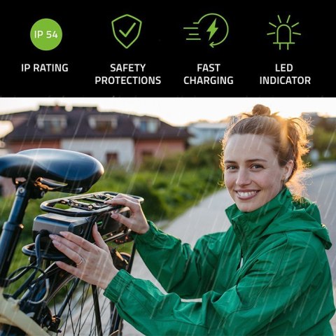 Ładowarka do roweru skutera elektrycznego XIAOMI 36V | 42V | 2A |8.0*.8.0mm+pin | wodoodporna + kabel zasilający