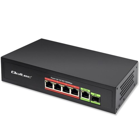 Przełącznik sieciowy SWITCH FAST ETHERNET PoE 4x RJ45 PoE 1x RJ45Uplink 1x SFP | 65W | 1000 Mb/s Przełącznik sieciowy SWITCH FAST ETHERNET PoE 4x RJ45 PoE 1x RJ45Uplink 1x SFP | 65W | 1000 Mb/s