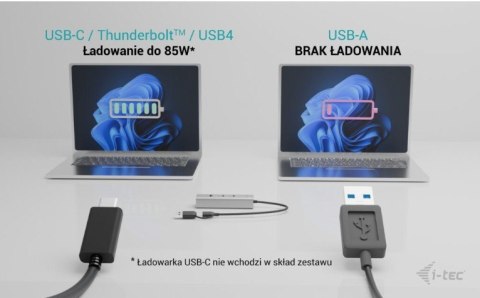 Uniwersalny metalowy ładujący HUB 2xUSB-C/2xUSB-A PD 85W Uniwersalny metalowy ładujący HUB 2xUSB-C/2xUSB-A PD 85W