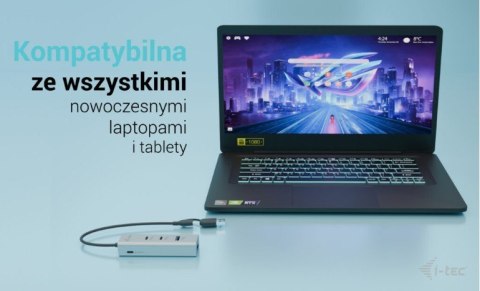 Uniwersalny metalowy ładujący HUB 2xUSB-C/2xUSB-A PD 85W Uniwersalny metalowy ładujący HUB 2xUSB-C/2xUSB-A PD 85W