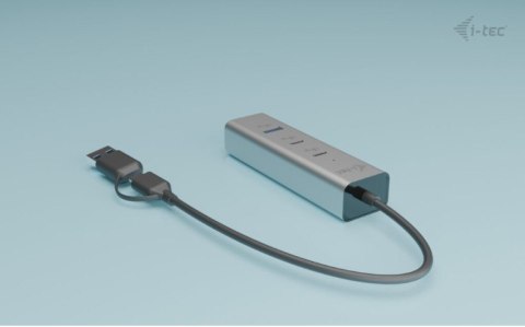 Uniwersalny metalowy ładujący HUB 2xUSB-C/2xUSB-A PD 85W Uniwersalny metalowy ładujący HUB 2xUSB-C/2xUSB-A PD 85W