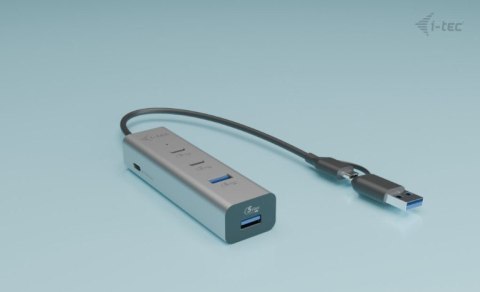 Uniwersalny metalowy ładujący HUB 2xUSB-C/2xUSB-A PD 85W Uniwersalny metalowy ładujący HUB 2xUSB-C/2xUSB-A PD 85W