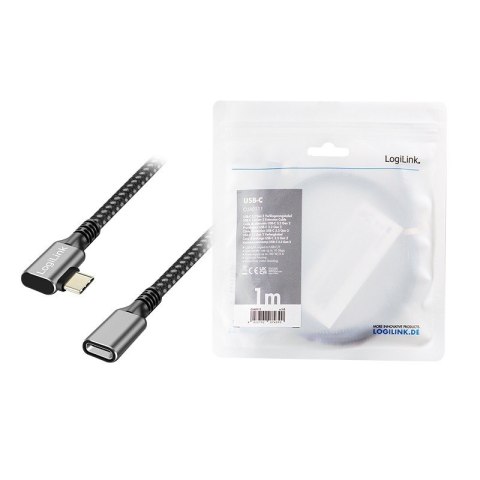 Kabel USB3.2 gen2 TypeC do USB-C/F, PD, 1m Kabel USB3.2 gen2 TypeC do USB-C/F, PD, 1m