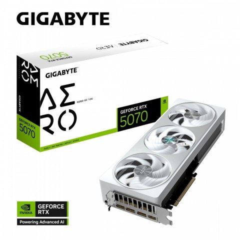 Karta graficzna RTX 5070 AERO OC 12GB GDDR7 192bit HDMI/DP Karta graficzna RTX 5070 AERO OC 12GB GDDR7 192bit HDMI/DP