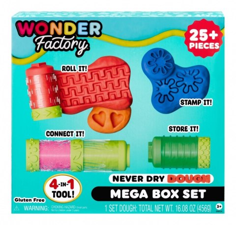 Masa plastyczna Wonder Factory Never Dry Dough Mega Box Set Masa plastyczna Wonder Factory Never Dry Dough Mega Box Set