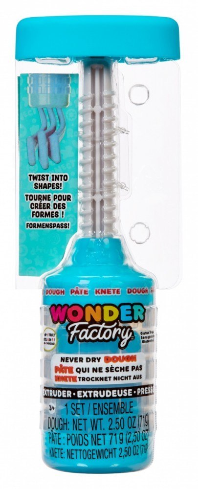 Masa plastyczna Wonder Factory Never Dry Dough, niebieski Masa plastyczna Wonder Factory Never Dry Dough, niebieski