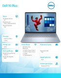Notebook Dell 16 Plus DB16250 Win11Pro Ultra 7 258V/32GB/1TB/16.0 FHD+ Touch/Arc/FgrPr/WLAN + BT/Backlit Kb/4 Cell/3Y ProSupport