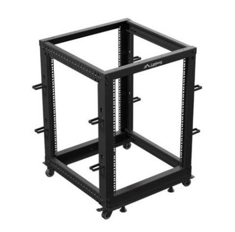 Open rack 19'' 15U 600x600-1100 regulowany czarny Open rack 19'' 15U 600x600-1100 regulowany czarny