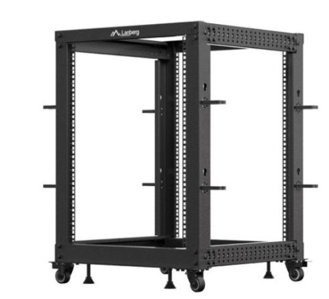 Open rack 19'' 15U 600x600-1100 regulowany czarny Open rack 19'' 15U 600x600-1100 regulowany czarny