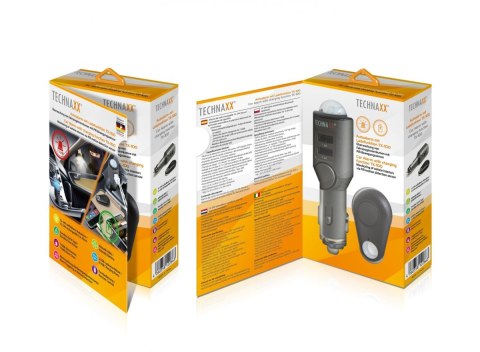 Alarm samochodowy z ładowarką USB 2 porty TX-100 Alarm samochodowy z ładowarką USB 2 porty TX-100