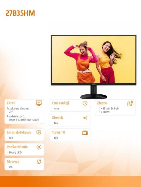 Monitor 27B35HM 27 cali 100Hz VA HDMI Monitor 27B35HM 27 cali 100Hz VA HDMI