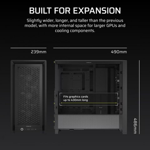 Obudowa FRAME 4000D RS Black Mid Tower ATX Obudowa FRAME 4000D RS Black Mid Tower ATX