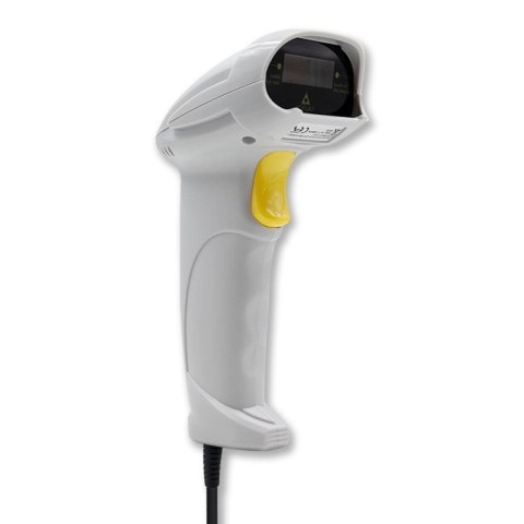Laserowy czytnik kodów kreskowych 1D | USB | Biały Laserowy czytnik kodów kreskowych 1D | USB | Biały