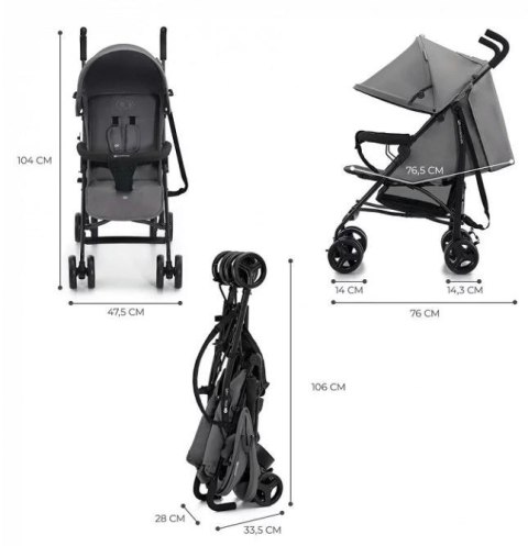 Wózek spacerowy TIK STONE GREY