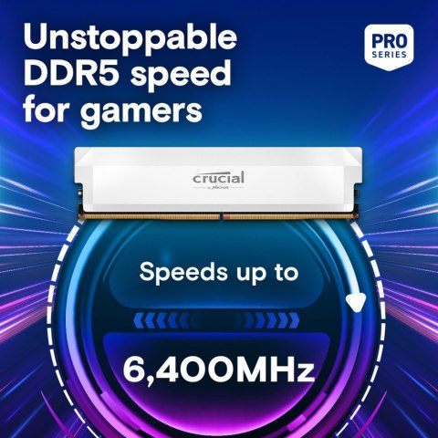 Pamięć DDR5 Pro OC 32/6400(1*32GB) CL40 biała Pamięć DDR5 Pro OC 32/6400(1*32GB) CL40 biała