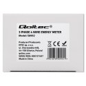 Trójfazowy elektroniczny licznik | miernik zużycia energii na szynę DIN | 400V | 100A | LCD | 4P