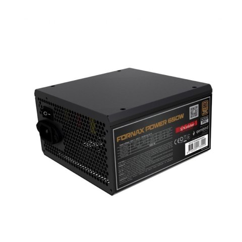 Zasilacz komputerowy Fornax Power 650W 80+Bronze aktywny PFC 120mm wentylator 10-pak Zasilacz komputerowy Fornax Power 650W 80+Bronze aktywny PFC 120mm wentylator 10-pak
