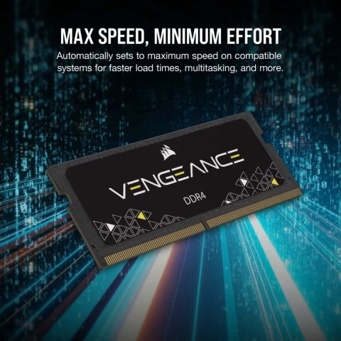 Pamięć DDR4 Vengeance 16GB/3200 (1x16GB) CL22 SODIMM Pamięć DDR4 Vengeance 16GB/3200 (1x16GB) CL22 SODIMM