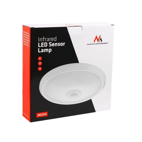 Plafon LED 12W z czujnikiem ruchu pir Energy MCE131 Zasięg 6m Plafon LED 12W z czujnikiem ruchu pir Energy MCE131 Zasięg 6m