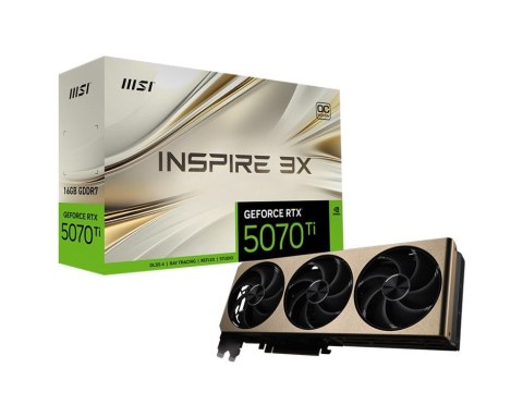 Karta graficzna GeForce RTX 5070 Ti 16G INSPIRE 3X OC PLUS GDDR7 256bit Karta graficzna GeForce RTX 5070 Ti 16G INSPIRE 3X OC PLUS GDDR7 256bit