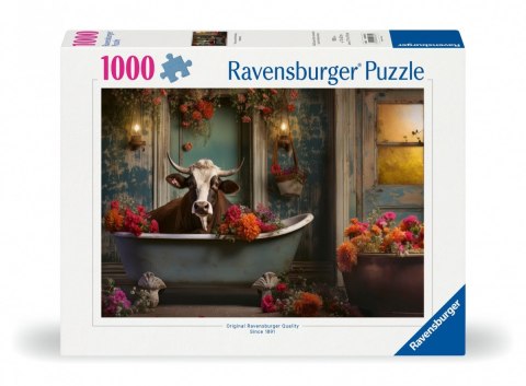 Puzzle 1000 elementów Krowa w kąpieli Puzzle 1000 elementów Krowa w kąpieli
