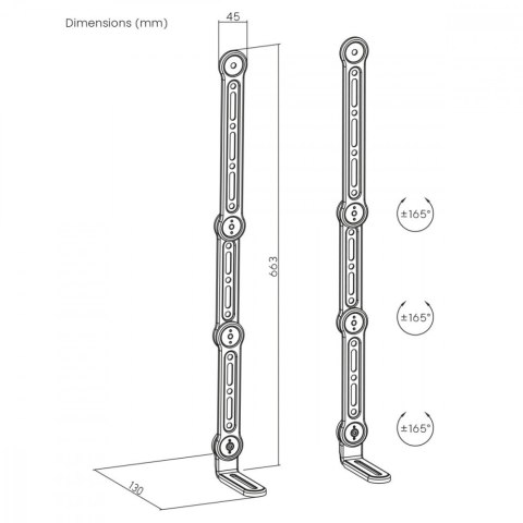 Uchwyt na soundbar VESA uniwersalny, MC-335 max 15kg Czarny Uchwyt na soundbar VESA uniwersalny, MC-335 max 15kg Czarny