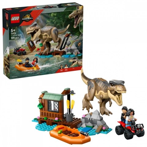 Klocki Jurassic World 76975 Ucieczka rzeką przed tyranozaurem Klocki Jurassic World 76975 Ucieczka rzeką przed tyranozaurem