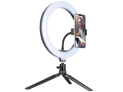 Lampa pierścieniowa Ring 26 cm z mini statywem Lampa pierścieniowa Ring 26 cm z mini statywem