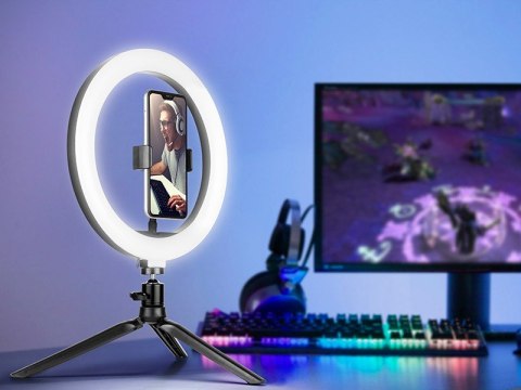 Lampa pierścieniowa Ring 26 cm z mini statywem Lampa pierścieniowa Ring 26 cm z mini statywem