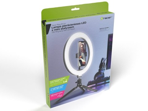 Lampa pierścieniowa Ring 26 cm z mini statywem Lampa pierścieniowa Ring 26 cm z mini statywem