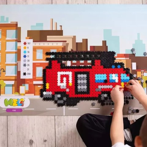 Klocki Meli Minis Fire 2w1 Straż Pożarna 500 el. Meli Klocki Meli Minis Fire 2w1 Straż Pożarna 500 el. Meli