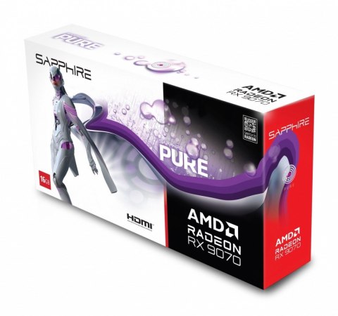Karta graficzna Radeon RX 9070 PURE 16GB OC GDDR6 256bit 2DP/2HDMI Karta graficzna Radeon RX 9070 PURE 16GB OC GDDR6 256bit 2DP/2HDMI