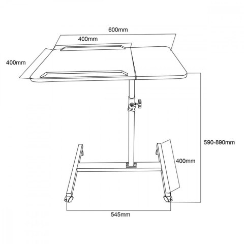 Mobilne biurko/stand na laptop MC-121 B Mobilne biurko/stand na laptop MC-121 B