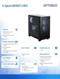 Komputer E-Sport GB760T-CR17 i5-14400F/16GB/1TB/RTX 5060 8GB/W11