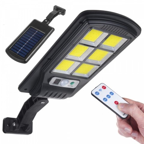 Solarna lampa uliczna LED z czujnikiem i pilotem MCE446 Solarna lampa uliczna LED z czujnikiem i pilotem MCE446