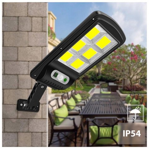 Solarna lampa uliczna LED z czujnikiem i pilotem MCE446 Solarna lampa uliczna LED z czujnikiem i pilotem MCE446
